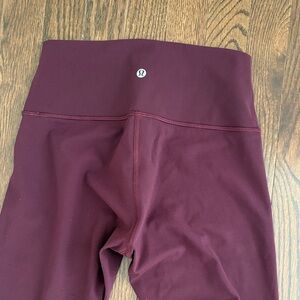 Lululemon Athletica Burgundy Leggings
